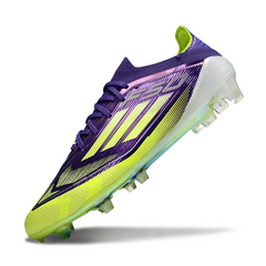 Adidas F50 Primeknit Elite Purple and Green Firm Ground FG Football Boot