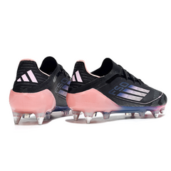 Scarpa da calcio Adidas F50 Primeknit Elite SG con tacchetti misti neri e rosa