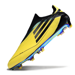 Adidas F50 Elite Laceless Yellow and Black Firm Ground FG Football Boot