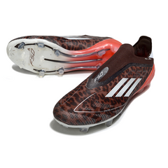 Adidas F50 Elite Laceless Brown and Red Firm Ground FG Football Boot