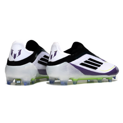 Adidas F50 Elite Laceless Black and Blue Firm Ground FG Football Boot