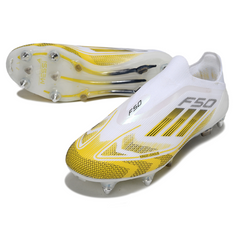 Scarpa da calcio Adidas F50 Elite Kings League Pack con tacchetti misti, nera e rossa, SG