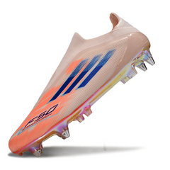 Botas de fútbol Adidas F50 Elite sin cordones, color naranja, con tacos mixtos SG