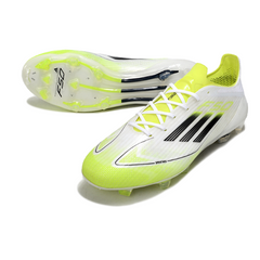 Adidas F50 Elite White Green and Black Firm Ground FG Football Boot