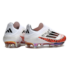 Adidas F50+ Elite White and Orange Firm Ground FG Football Boot