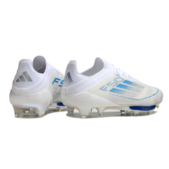 Adidas F50+ Elite White and Blue Firm Ground FG Football Boot