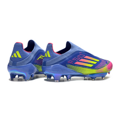 Botas de fútbol Adidas F50+ Elite sin cordones Mystic Victory Pack para terreno firme FG