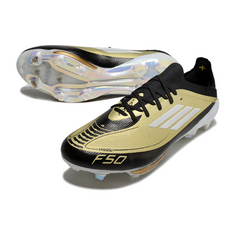 Bota de fútbol Adidas F50+ Elite Gold Triumph Pack para terreno firme (FG)