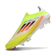 Scarpa da calcio Adidas F50+ Elite Laceless Green White and Orange Firm Ground FG