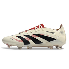 Scarpa da calcio Adidas Predator 25 Elite Goal Hunter Pack nera e rossa per terreni compatti FG