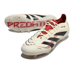 Scarpa da calcio Adidas Predator 25 Elite Goal Hunter Pack nera e rossa per terreni compatti FG