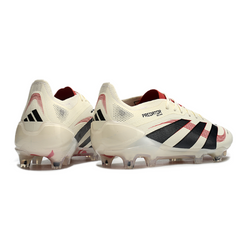 Scarpa da calcio Adidas Predator 25 Elite Goal Hunter Pack nera e rossa per terreni compatti FG