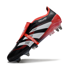 Scarpa da calcio Adidas Predator 25 Elite Moments Pack con tacchetti misti, nera e bianca, SG