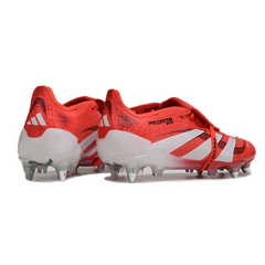 Scarpa da calcio Adidas Predator 25 Elite Pure Victory Pack con tacchetti misti, nera e bianca