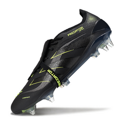 Botas de fútbol Adidas Predator 25 Elite con lengüeta, paquete Electric Stealth, tacos mixtos SG