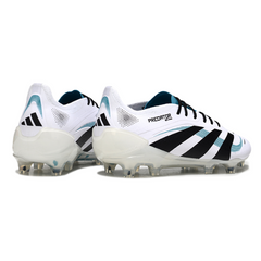 Adidas Predator 25 Elite White and Blue Firm Ground FG Football Boot