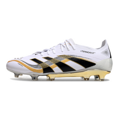 Adidas Predator 25 Elite White and Gold Firm Ground FG Football Boot