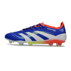 Botas de fútbol Adidas Predator 25 Elite azules para terreno firme (FG).