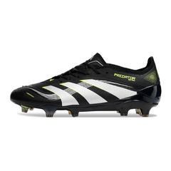 Scarpa da calcio Adidas Predator 25 Elite nera e bianca per terreni compatti FG