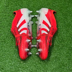 Chuteira Campo Adidas Predator 25 Elite Com Lingua SG Trava Mista Pure Victory Pack Tamanho 41 - Semi-Nova Com Marcas de Uso