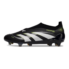 Scarpa da calcio Adidas Predator 25 Elite Laceless Black Pack per terreni compatti FG