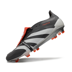 Chuteira Campo Adidas Predator 30 Elite Com Lingua FG Cinza e Branca - VENI Futebol