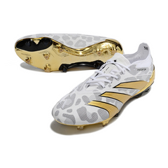 Chuteira Campo Adidas Predator 30 Elite FG Cinza e Dourada - VENI Futebol