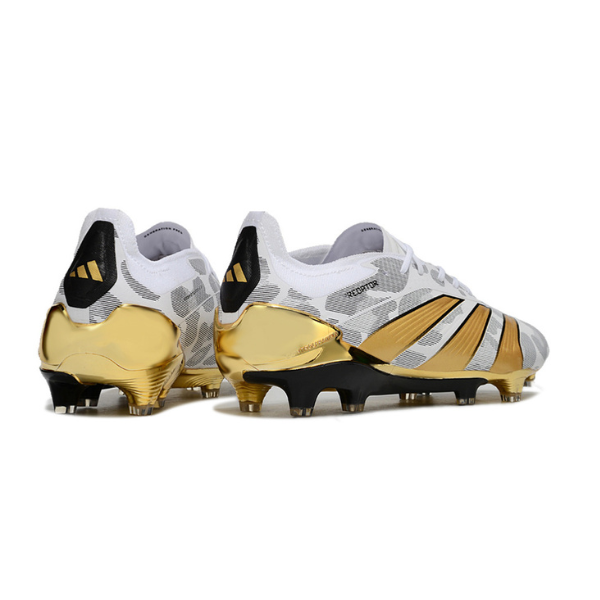 Chuteira Campo Adidas Predator 30 Elite FG Cinza e Dourada - VENI Futebol