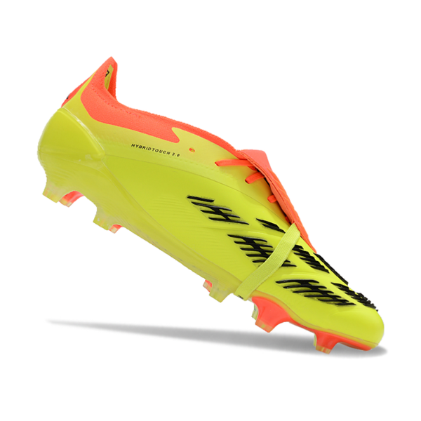 Chuteira Campo Adidas Predator 30 Elite Com Lingua FG Amarela e Laranja - VENI Futebol