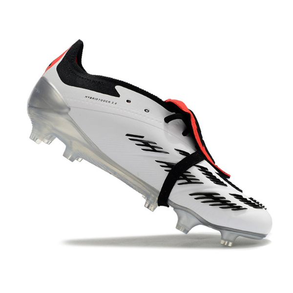 Chuteira Campo Adidas Predator 30 Elite Com Lingua FG Branca e Preta - VENI Futebol