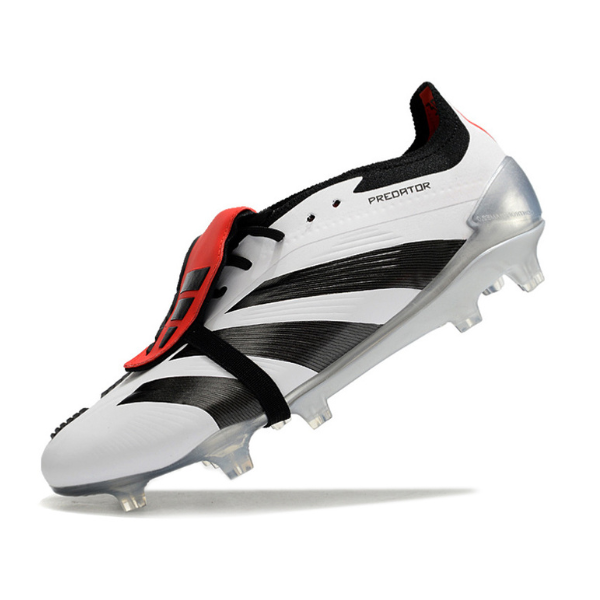 Chuteira Campo Adidas Predator 30 Elite Com Lingua FG Branca e Preta - VENI Futebol