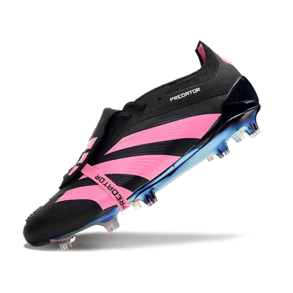 Chuteira Campo Adidas Predator 30 Elite Com Lingua FG Preta e Rosa - VENI Futebol
