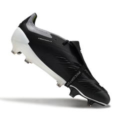 Botas de fútbol Adidas Predator 30 Elite Tongue FG para terreno firme, color blanco y negro