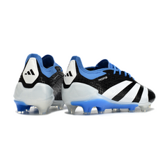 Chuteira Campo Adidas Predator 30 Elite FG Preta, Branca e Azul - VENI Futebol
