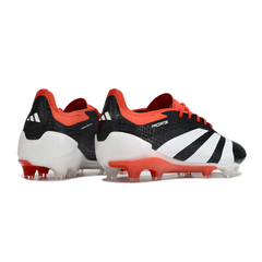 Chuteira Campo Adidas Predator 30 Elite FG Preta, Branca e Vermelha - VENI Futebol