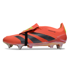 Botas de fútbol Adidas Predator 30 Elite Predstrike Pack SG con tacos mixtos, color negro y rojo