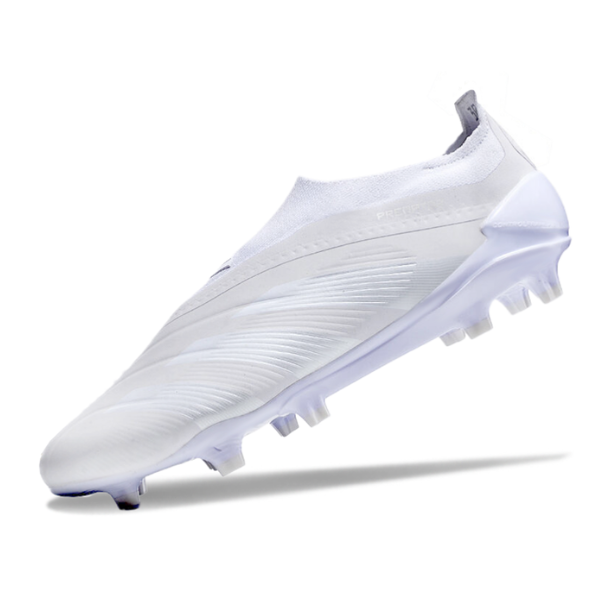 Chuteira Campo Adidas Predator 30 Elite Sem Cadarço FG Base Branca Pack - VENI Futebol