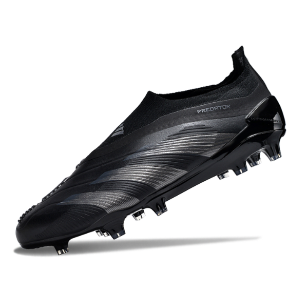 Chuteira Campo Adidas Predator 30 Elite Sem Cadarço FG Base Preta Pack - VENI Futebol