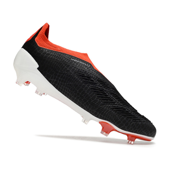 Chuteira Campo Adidas Predator 30 Elite Sem Cadarço FG Preto, Branco e Vermelho - VENI Futebol