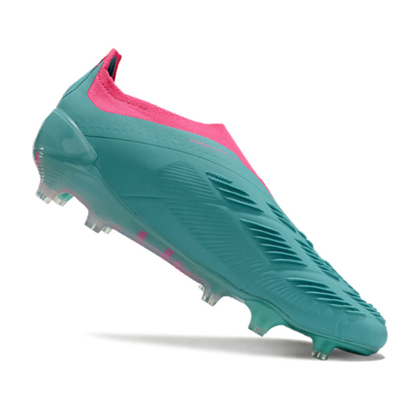 Chuteira Campo Adidas Predator 30 Elite Sem Cadarço FG Azul e Rosa - VENI Futebol