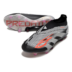 Chuteira Campo Adidas Predator 30 Elite Sem Cadarço FG Preta, Branca e Cinza - VENI Futebol