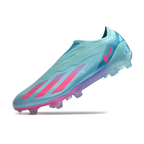 Chuteira Campo Adidas X Crazyfast.1 Sem Cadarço FG Messi Welcome to Miami Pack - VENI Futebol
