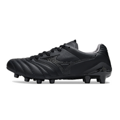 Botas de fútbol Mizuno Morelia Neo IV Pro FG para terreno firme, color negro