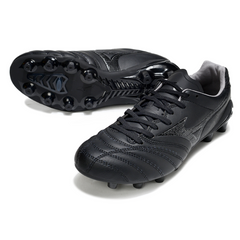Botas de fútbol Mizuno Morelia Neo IV Pro FG para terreno firme, color negro