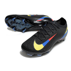Nike Air Zoom Mercurial Vapor 16 Elite Black Yellow Blue and Red Firm Ground FG Football Boot