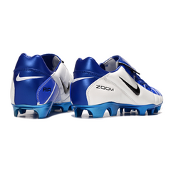 Nike Air Zoom Total 90 III White and Blue Firm Ground FG Football Boot