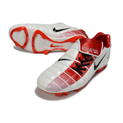 Nike Air Zoom Total 90 III White and Red Firm Ground FG Football Boot