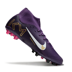Botas de fútbol Nike Air Zoom Mercurial Superfly 10 Academy Mbappé para césped artificial AG, color morado