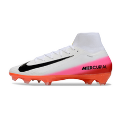 Nike Air Zoom Mercurial Superfly 10 Elite White and Red Firm Ground FG Football Boot