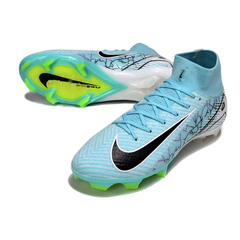 Botas de fútbol Nike Air Zoom Mercurial Superfly 10 Elite azul claro para terreno firme FG